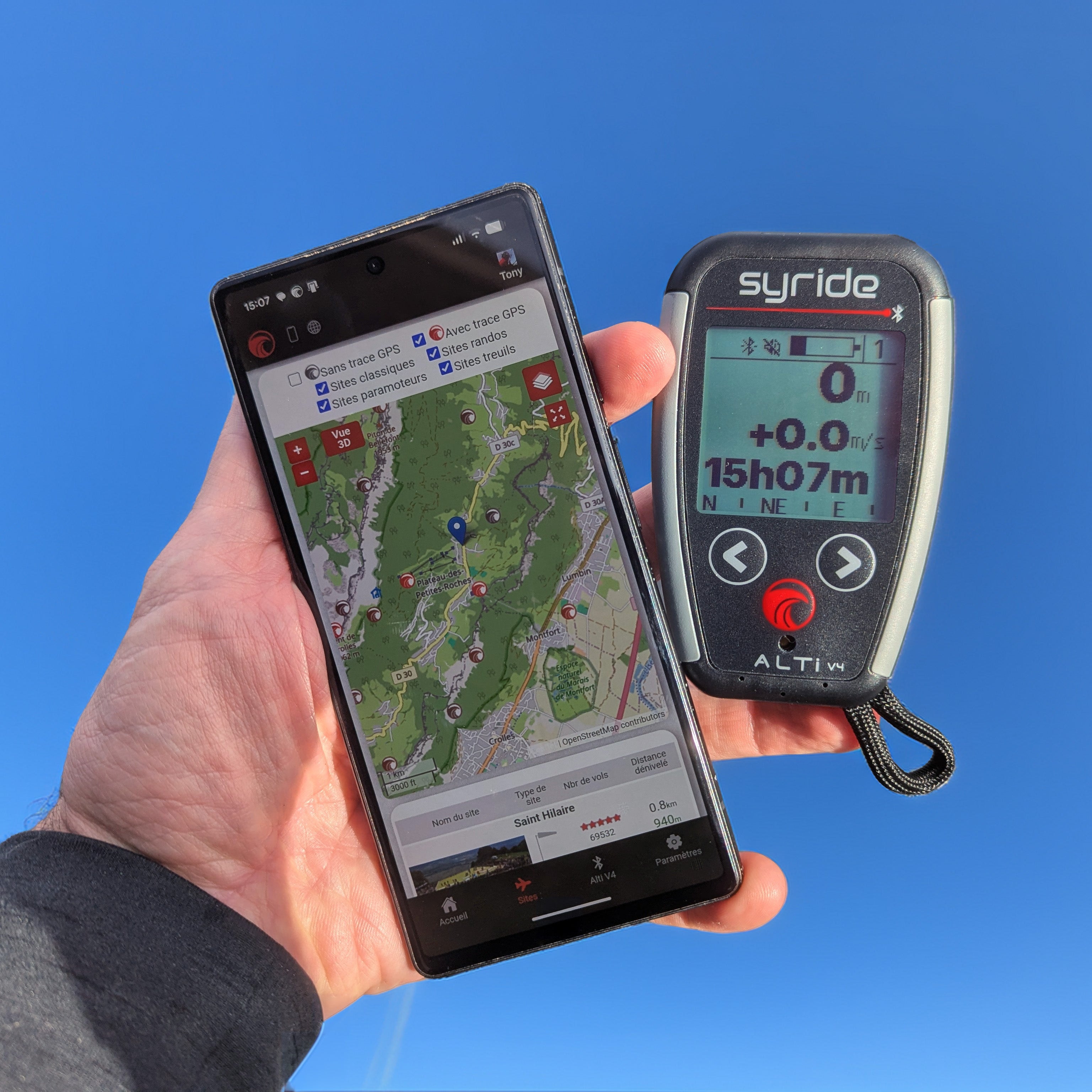 Alti-vario-GPS SYRIDE SYS'NAV XL - Parapente Occasion Alti-vario-GPS SYRIDE SYS'NAV XL - Parapente Occasion