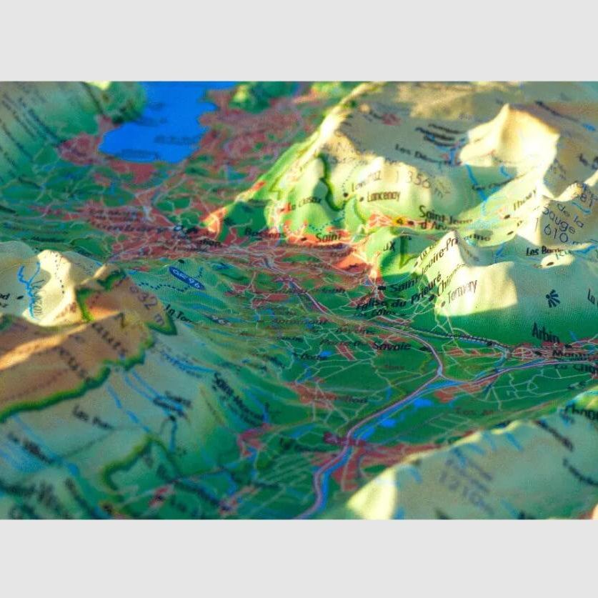 Carte en relief BAUGES BELLEDONNE CHARTREUSE :: 3D MAP
