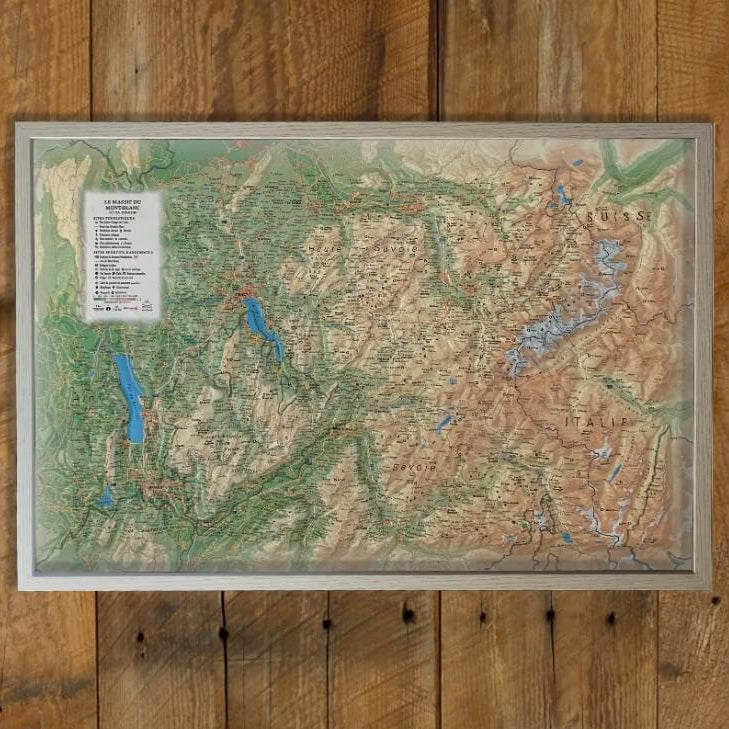 Carte en relief MONT BLANC et sa REGION :: 3D MAP