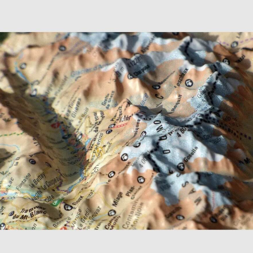 Carte en relief MONT BLANC et sa REGION :: 3D MAP