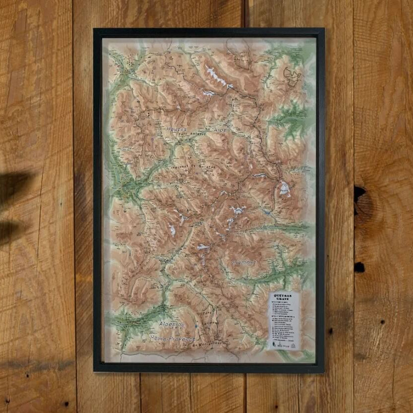 Carte en relief QUEYRAS UBAYE :: 3D MAP
